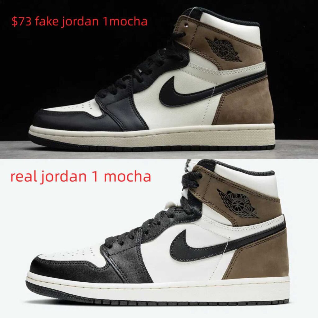 jordan 1 mocha real vs fake