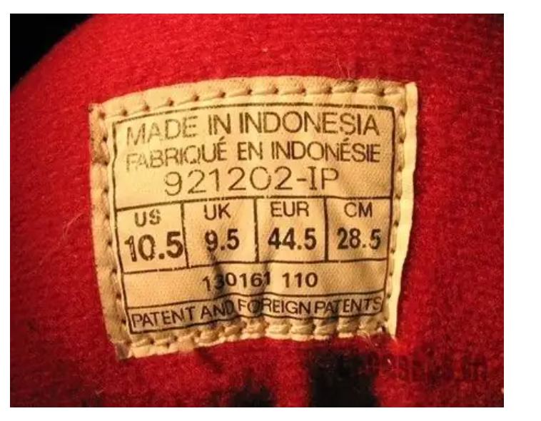 old jordan 1 shoes lable