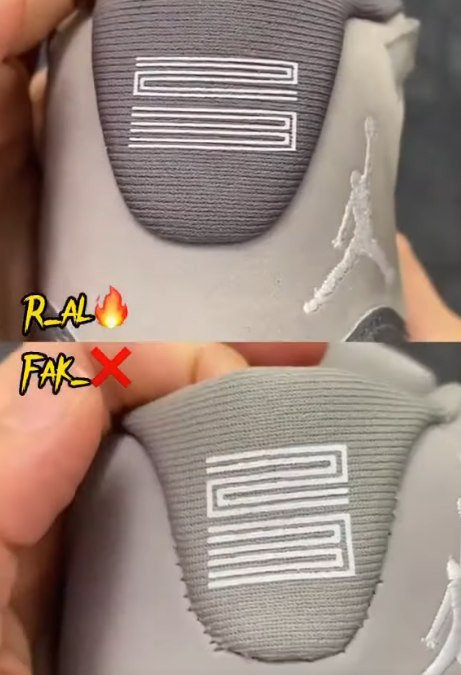 fake jordan 11 cool grey vs real 2