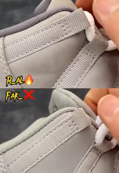 fake jordan 11 cool grey vs real 3