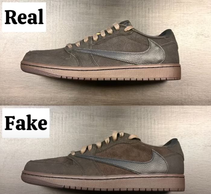 fake travis scott jordan 1 velvet brown vs real 9