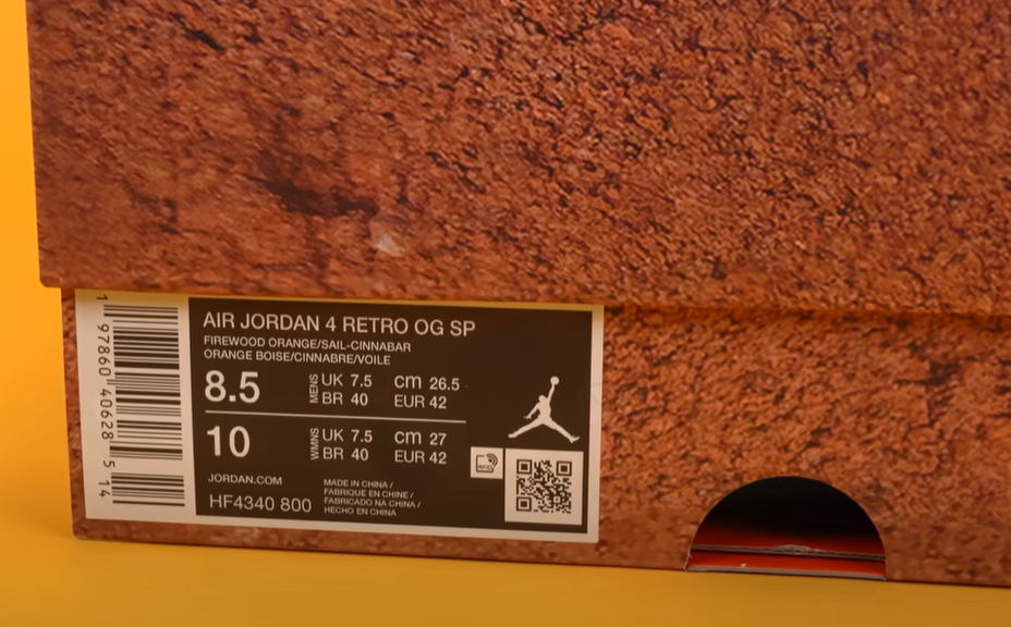 nigel sylvester jordan 4 brick by brick fake box