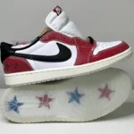 identify fake trophy room jordan 1 low away