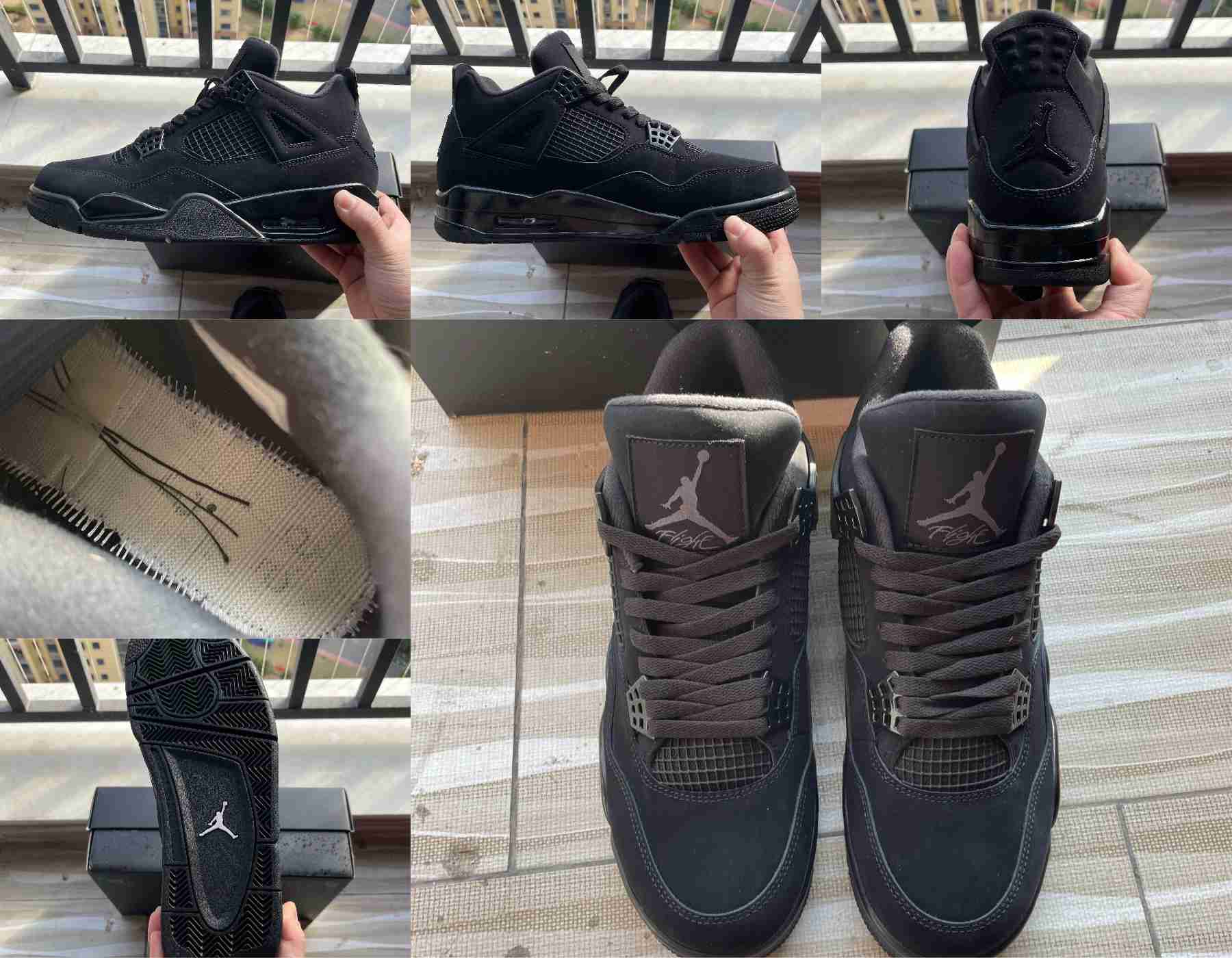 Fake Jordan 4 Black Cats at Different Prices