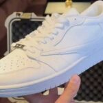 fake travis scott jordan 1 low white party