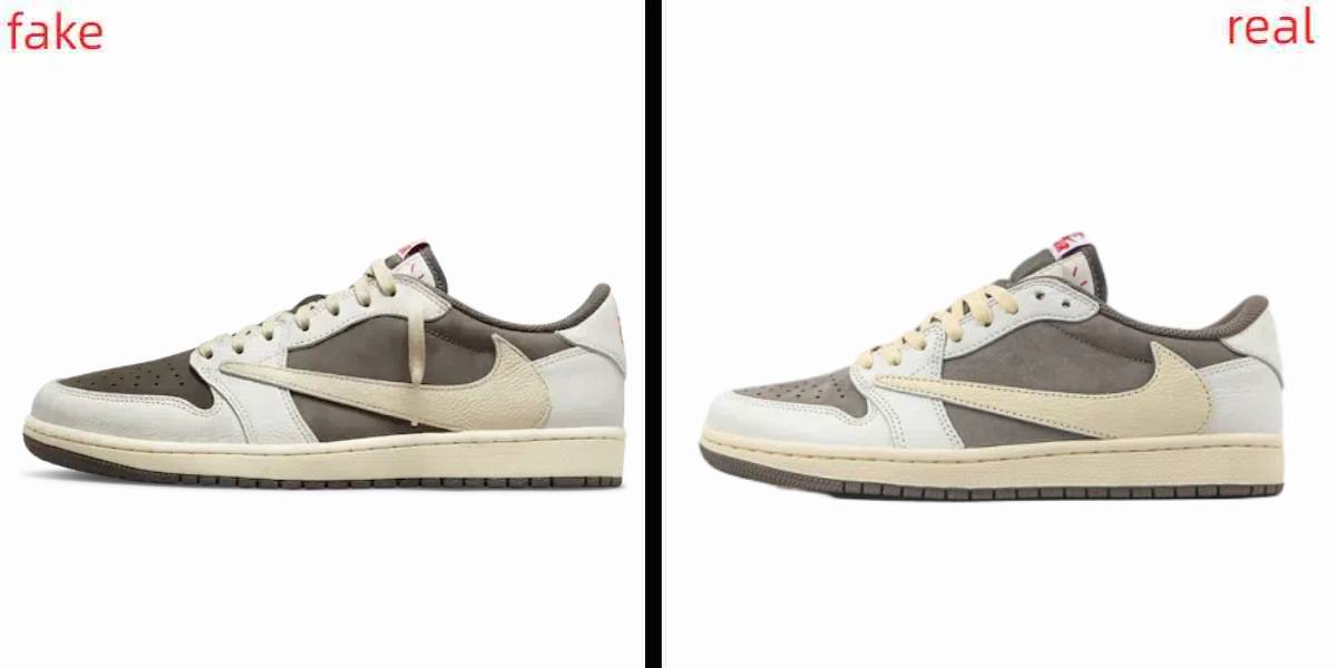 travis scott jordan 1 low reverse mocha real vs fake