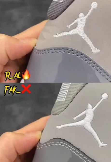 fake jordan 11 cool grey vs real 4