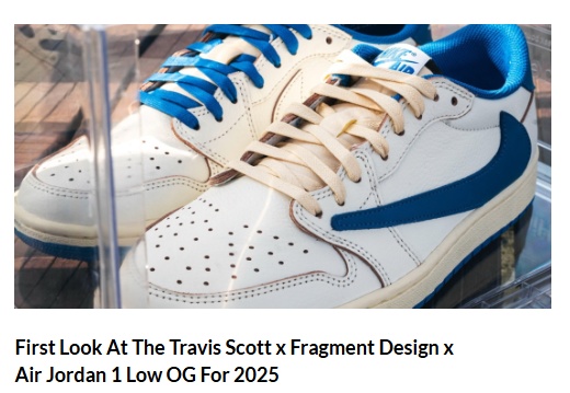 First Look At The Fake Travis Scott Jordan 1 Low Fragment