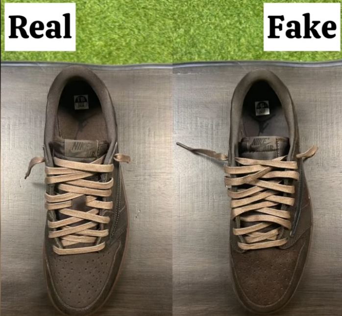 How to Spot Fake Travis Scott Jordan 1 Velvet Brown